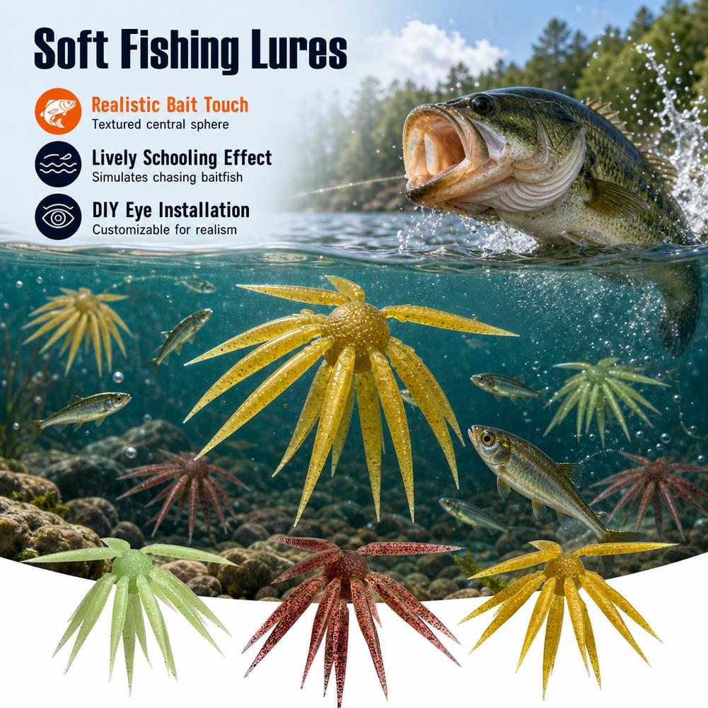 17mm Finesse Bass Fishing Soft - Fishing Lure Soft Plastic 评论和价格