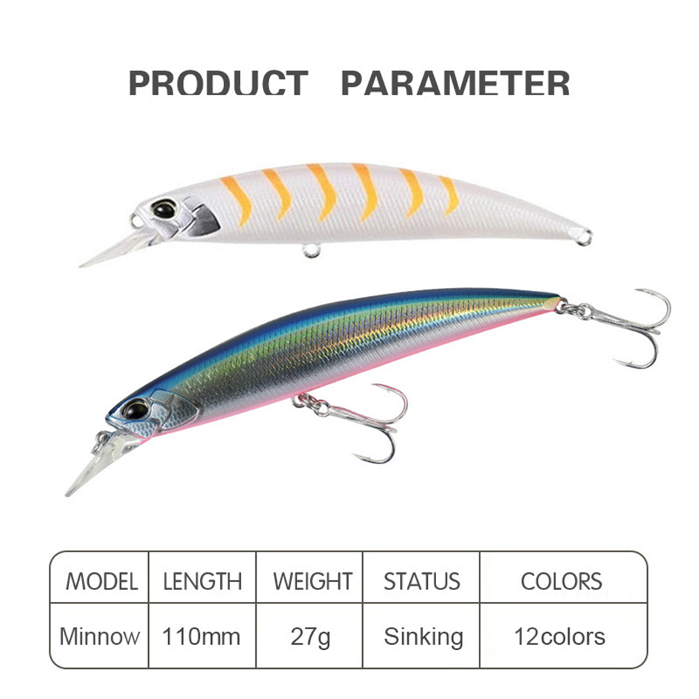 11cm 27g Fishing Lure Minnow W - Fishing Lure Jerkbait 评论和价格
