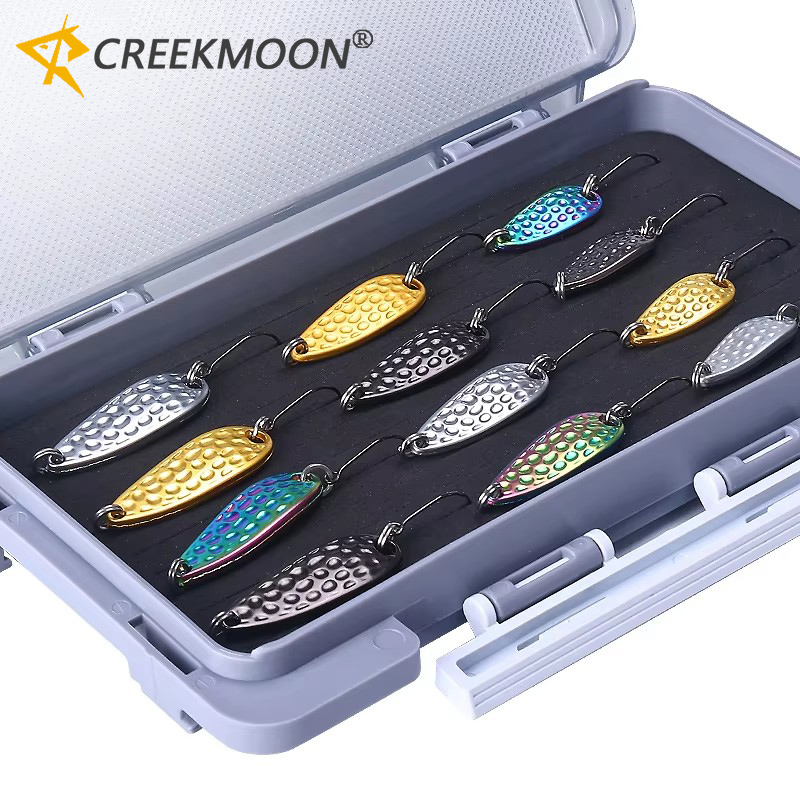 12pcs Zinc Alloy Metal Spoon L - Fishing Lure Spinnerbait 评论和价格