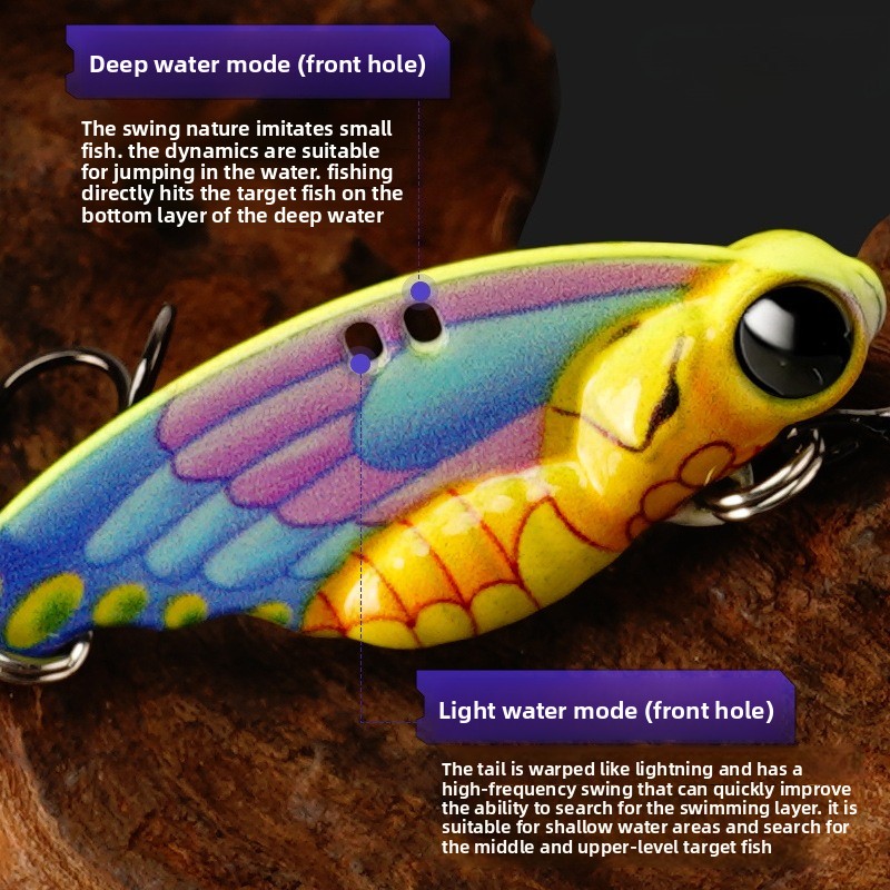 VIB Vibration Spoon Bait Bass  - Fishing Lure Spoon 评论和价格